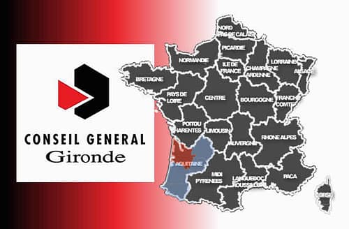 carte Conseil général de la Gironde